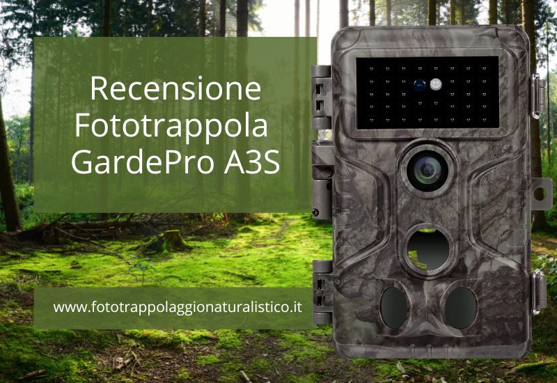 Recensione fototrappola Gardepro A3S