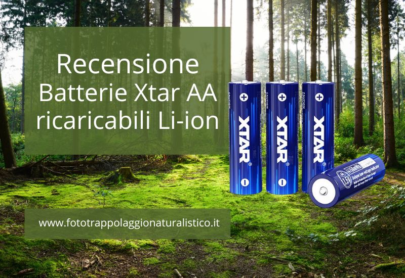 recensione pile AA li ion xtar ricaricabili