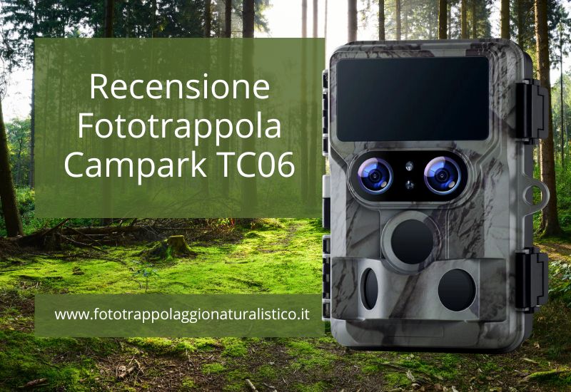 Recensione Fototrappola Campark TC06