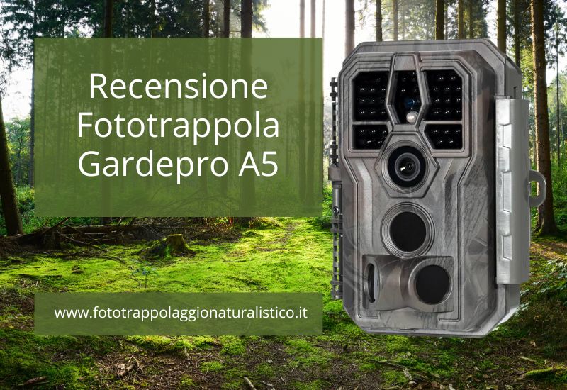 Recensione fototrappola Gardepro A5